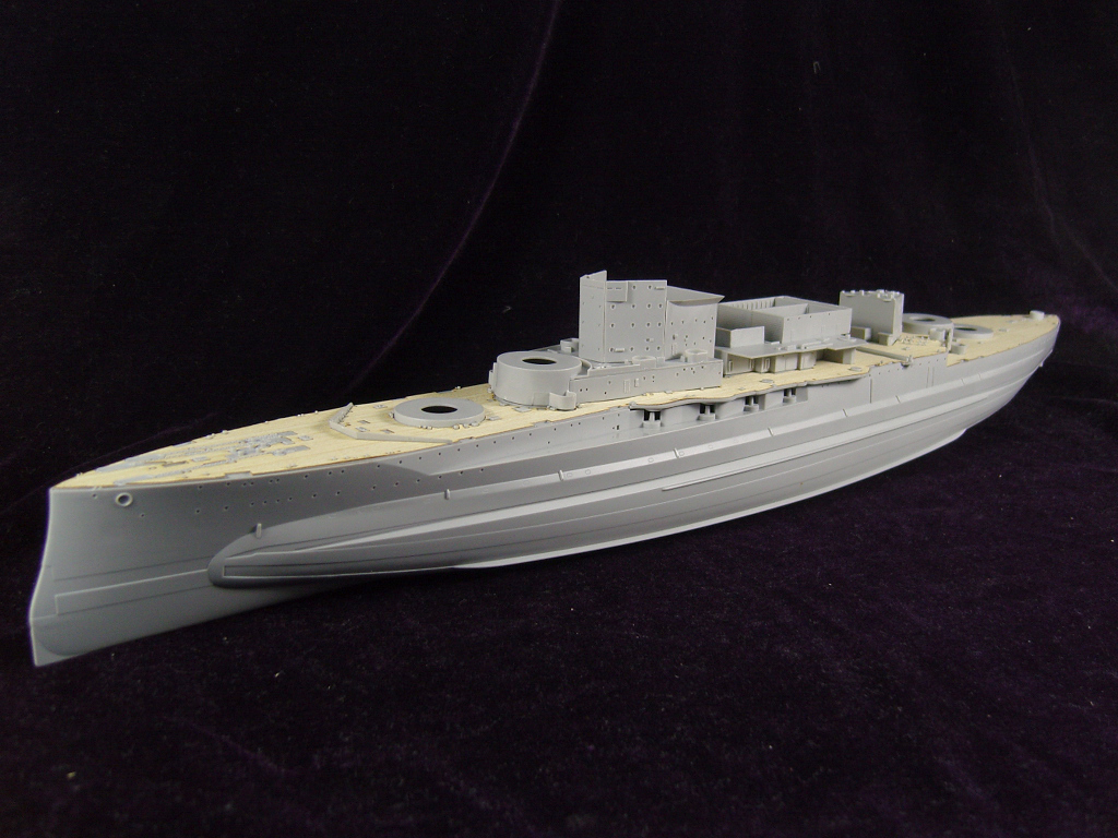 AW10074 Деревянная палуба для Battleship HMS Warspite 1942