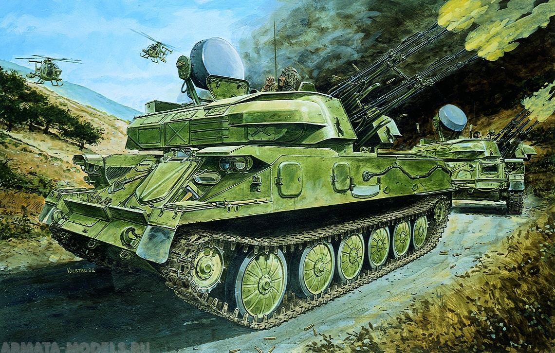 3521Д Зенитная установка ZSU-23 Shilka Dragon