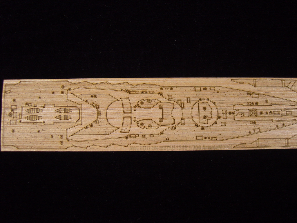 AW20011 Деревянная палуба для IJN Mutsu 1943