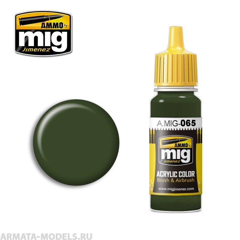 AMIG0065 Ammo Mig Акриловая краска FOREST GREEN 17 мл
