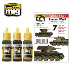 AMIG7136 Ammo Mig Набор акриловых красок RUSSIAN WWII COLORS
