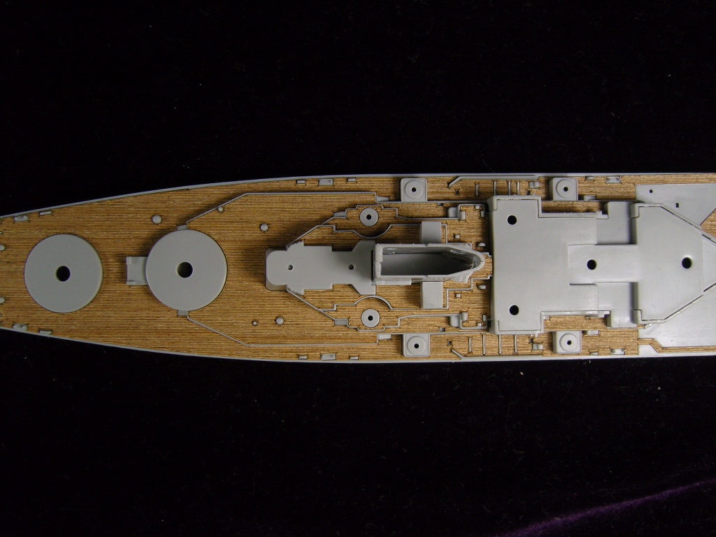 AW20072 Деревянная палуба для US Battleship BB-64 Wisconsin 1991