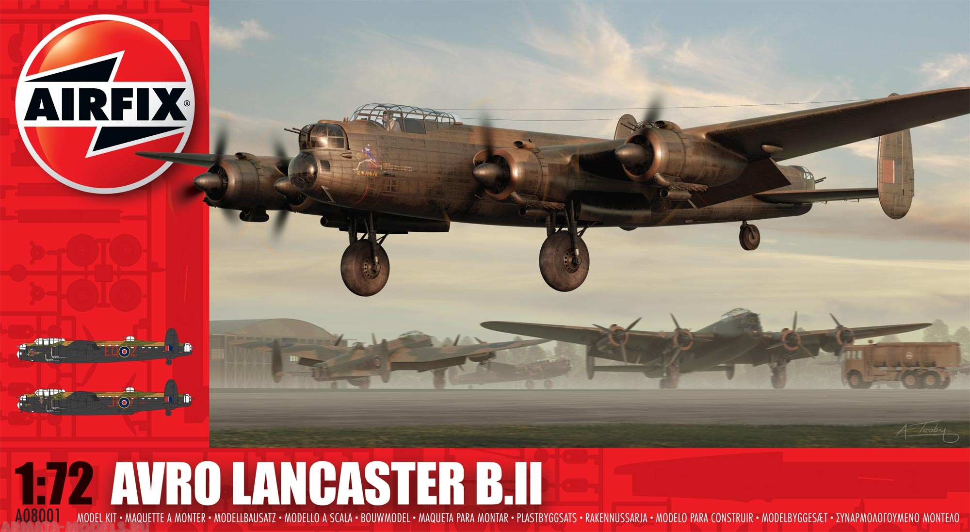A08001  Сборная модель самолета Avro Lancaster BII 1 ;72 Airfix