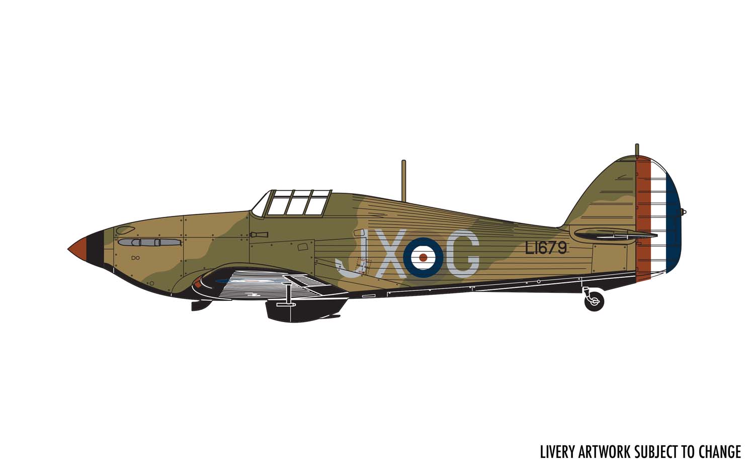 A01010A Сборная модель самолета Hawker Hurricane Mk1 Airfix