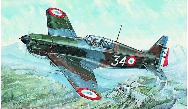 0849SM Самолет  Моран Сольнье MS 406 (1:72) Smer