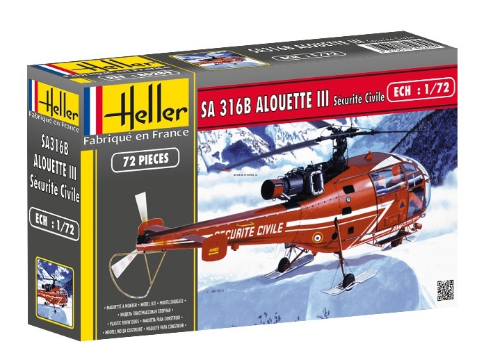 80289HL Вертолет  Алуэтт III (1:72)