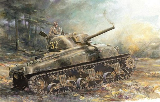 7568Д 1/72 Танк M4A1 Шерман Dragon
