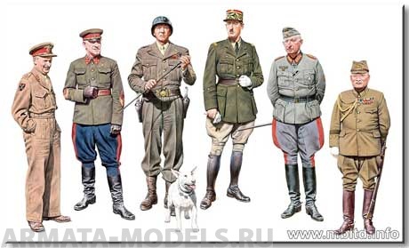 MB35108 Генералы Великой Отечественной войны, фигуры Master Box (MB)