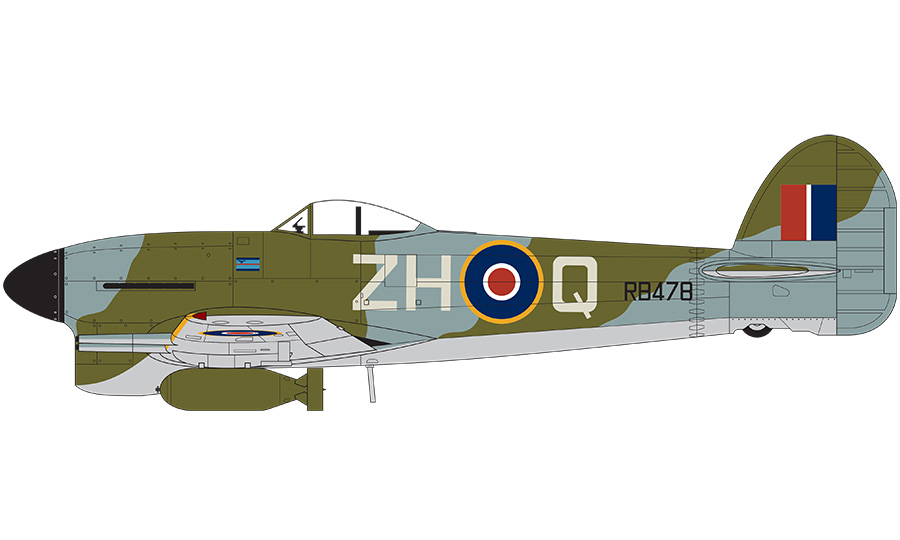 A55208  Самолет Hawker Typhoon Ib Airfix