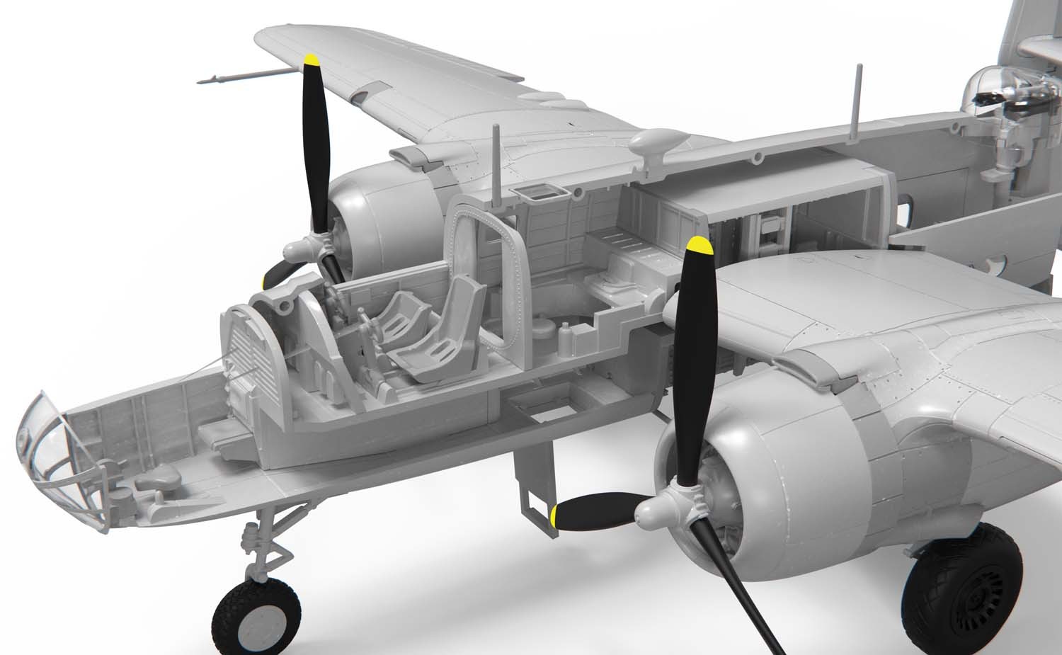A06020 Сборная модель самолета  North American B25B Mitchell Airfix