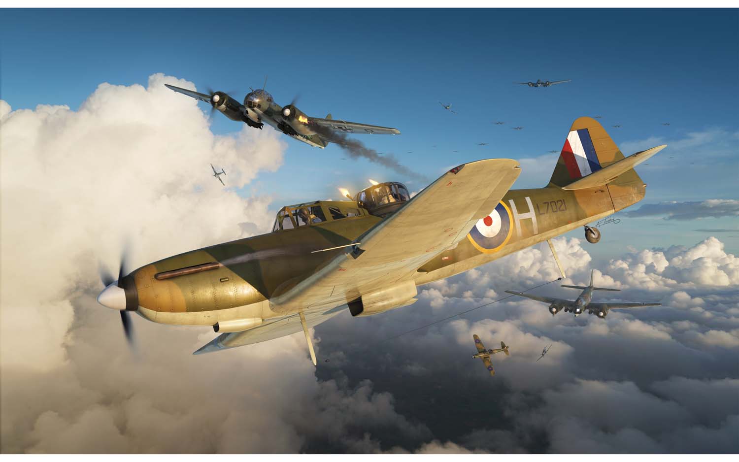 A05128A Сборная модель самолета Boulton Paul Defiant Mk1 Airfix