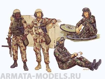 3020Д Солдаты U.S. Tank Сrew Dragon