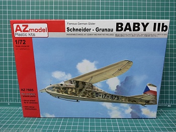 AZ7605 Сборная модель самолета Schneider Grunau Baby IIb CZ