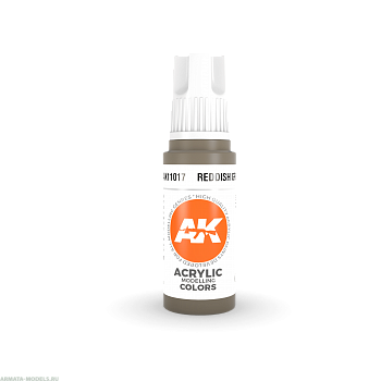 AK11017 Краска акриловая Reddish Grey 17ml
